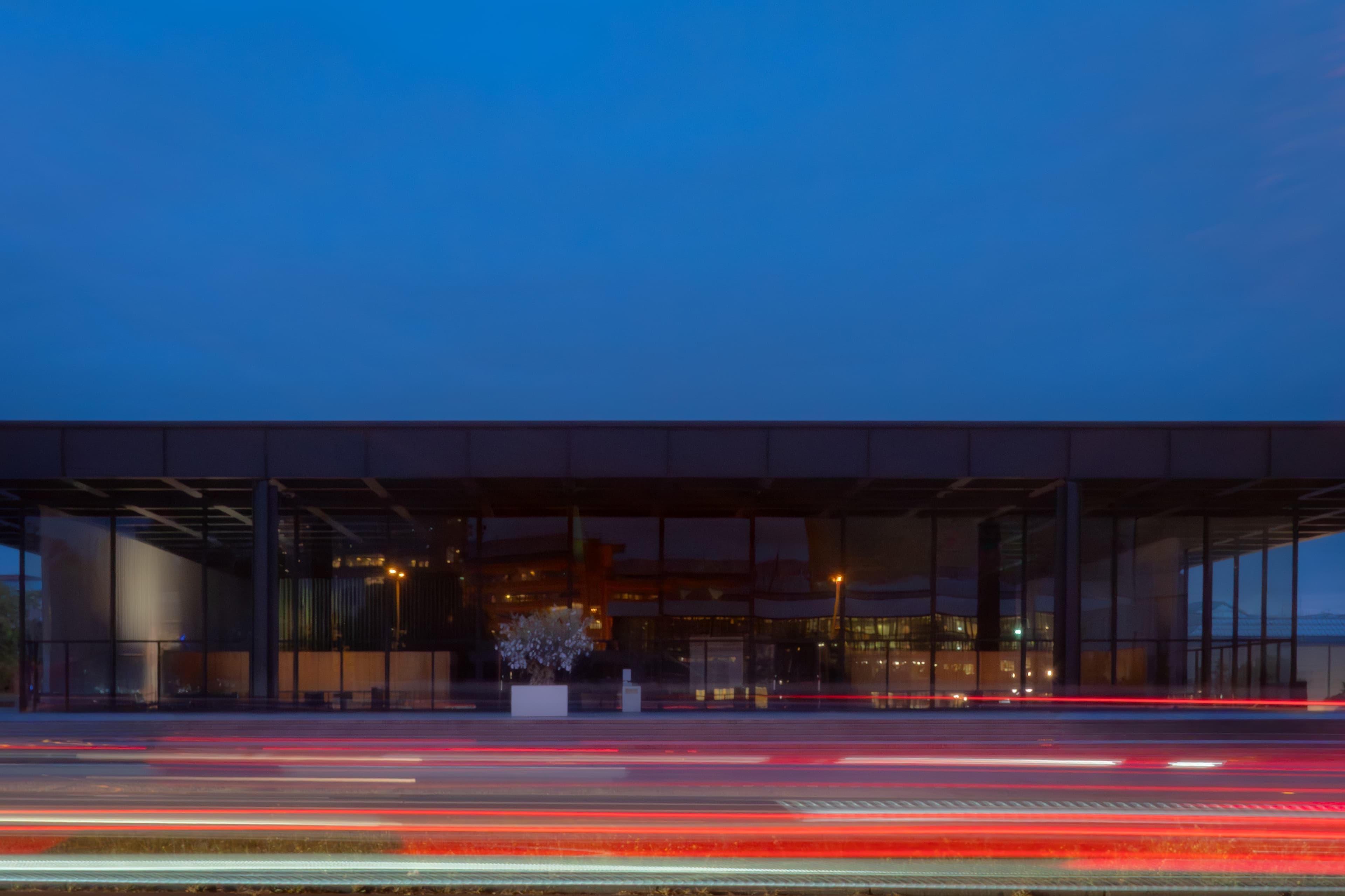 Neue Nationalgalerie by Night